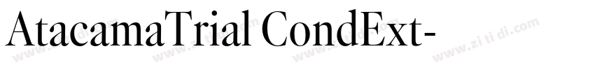 AtacamaTrial CondExt字体转换